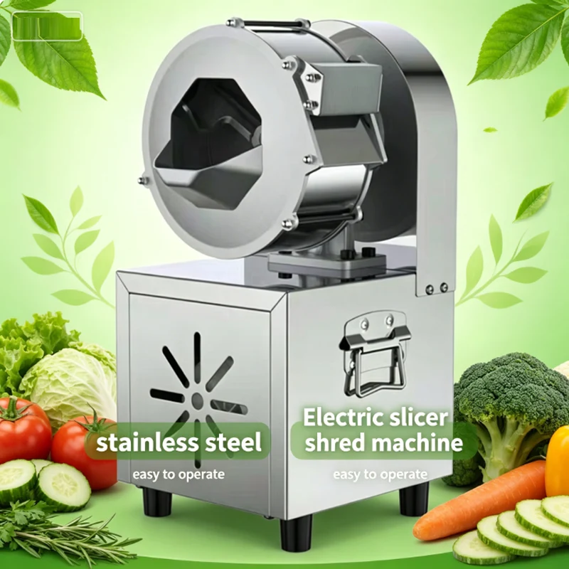 Commercial Electric Potato Carrot Slicer Potato Radish Slicing Vegetables Food Shredding Machine Vegetable Cutter