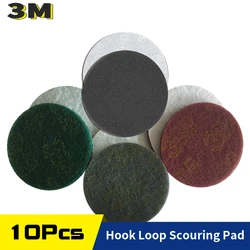 15 Pcs Scouring Pad 5 Inch 240/400/1000 Grit Polishing Pad 125mm Self-adhesive Disc Industrial Heavy Duty Nylon Cleaning Tools