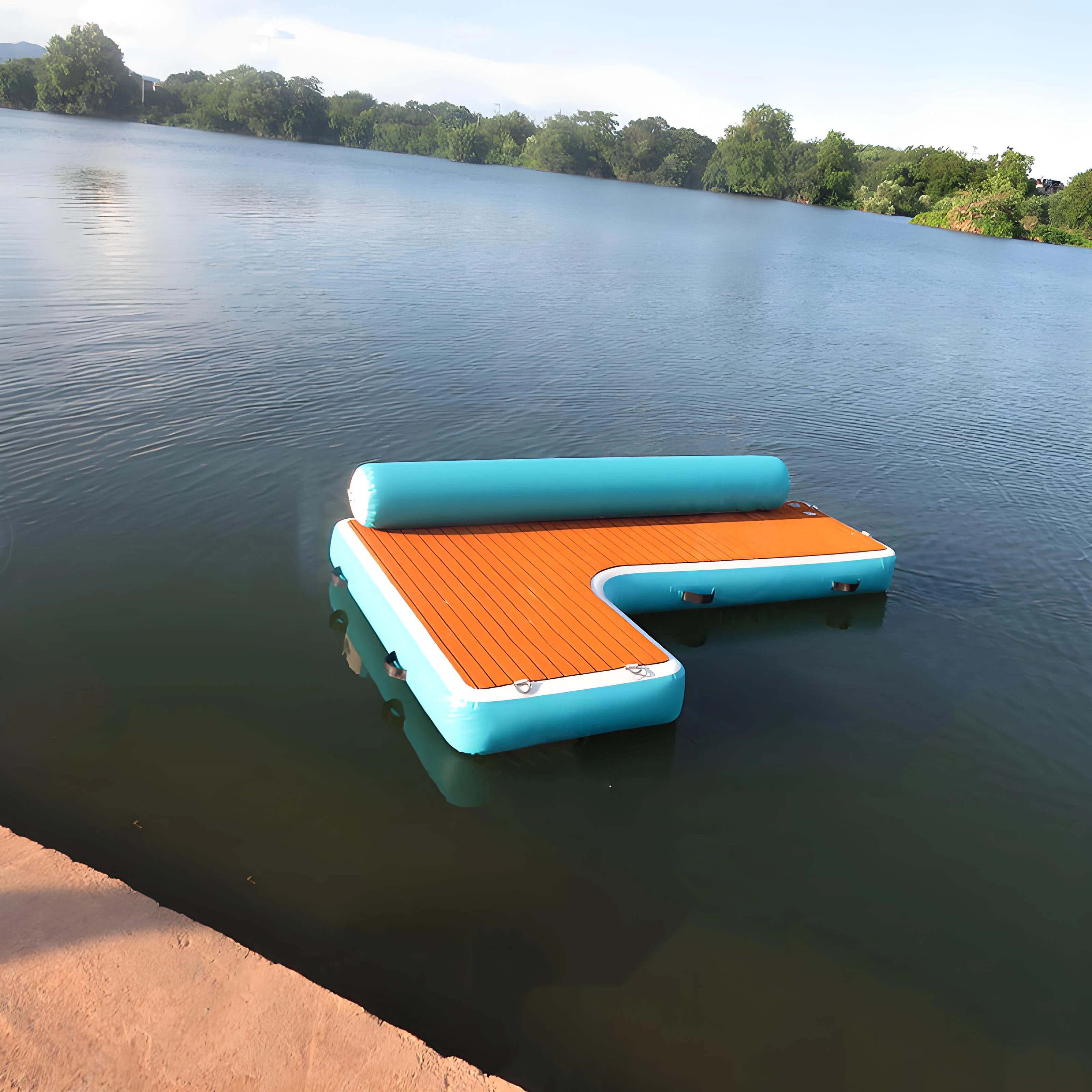 

Hot Sales Summer Water Play Equipment Swim Platform Inflatable Water Floating Chair Relaxing Chair for Outdoor