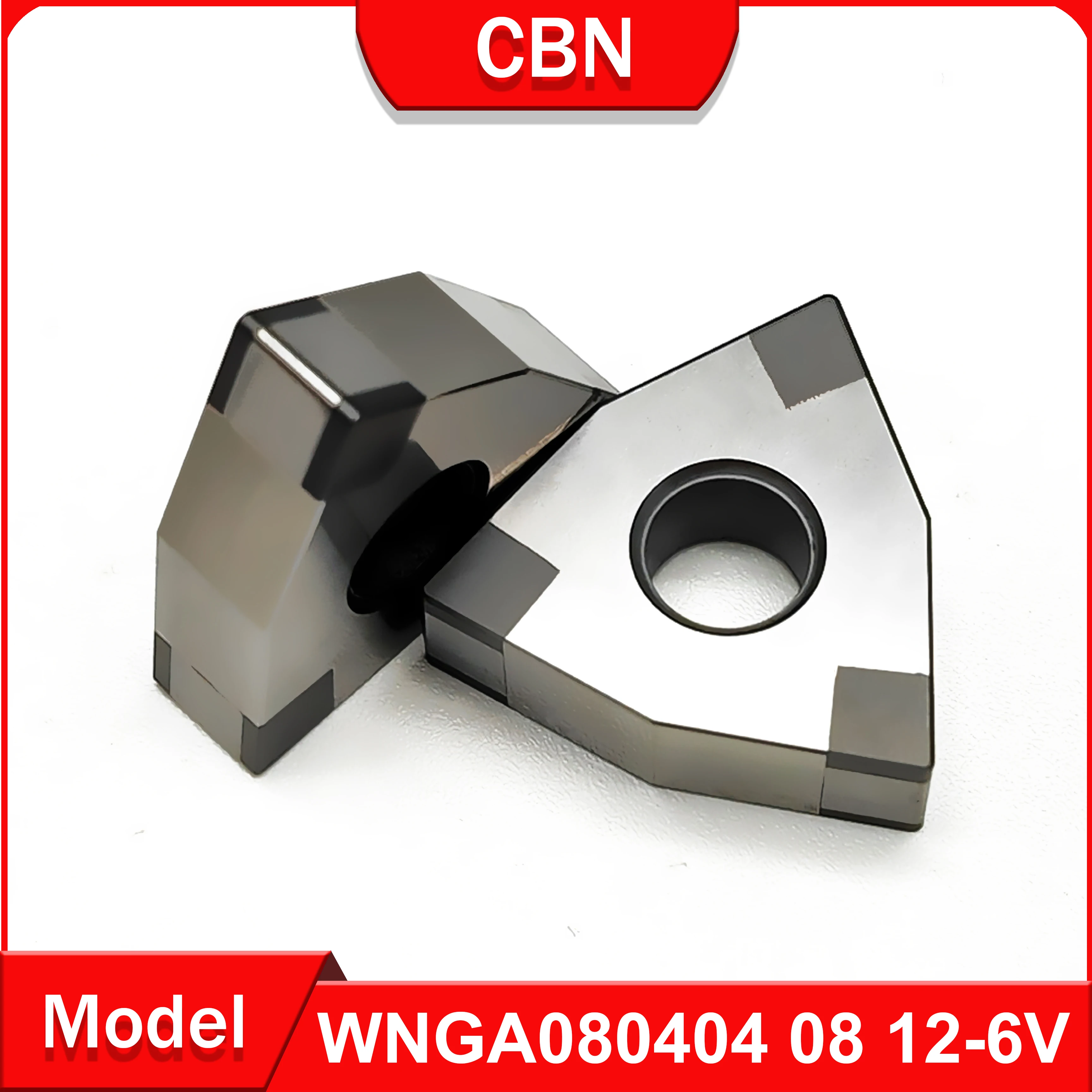 

CBN WNGA080404 WNGA080408 WNGA080412-6V tool Processing of hard steel and cast iron and other high hardness materials WNGA