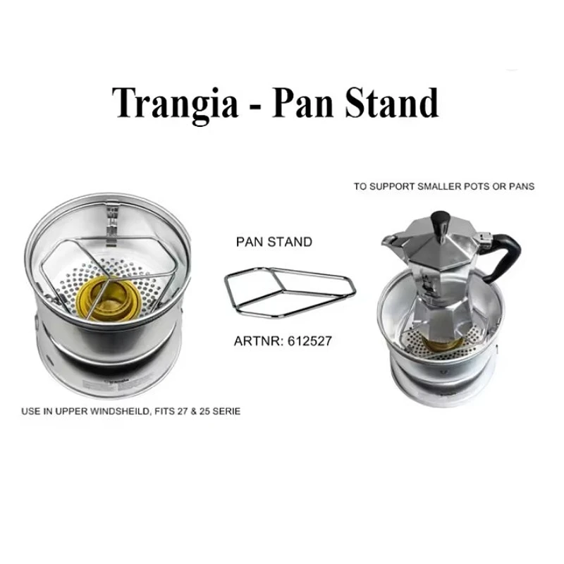 1PCS Stainless Steel Pan Stand for Trangia 27/25 35/37 Serie Storm Furnace Accessories Fits Trivet Support Smaller Pots