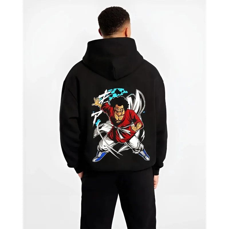 2025 لعبة دراغون بول الرجال هوديس الخريف الشتاء انمي ياباني السيد الشيطان الجرافيك الملابس Y2K البلوز 100% القطن الذكور Causalwear #1