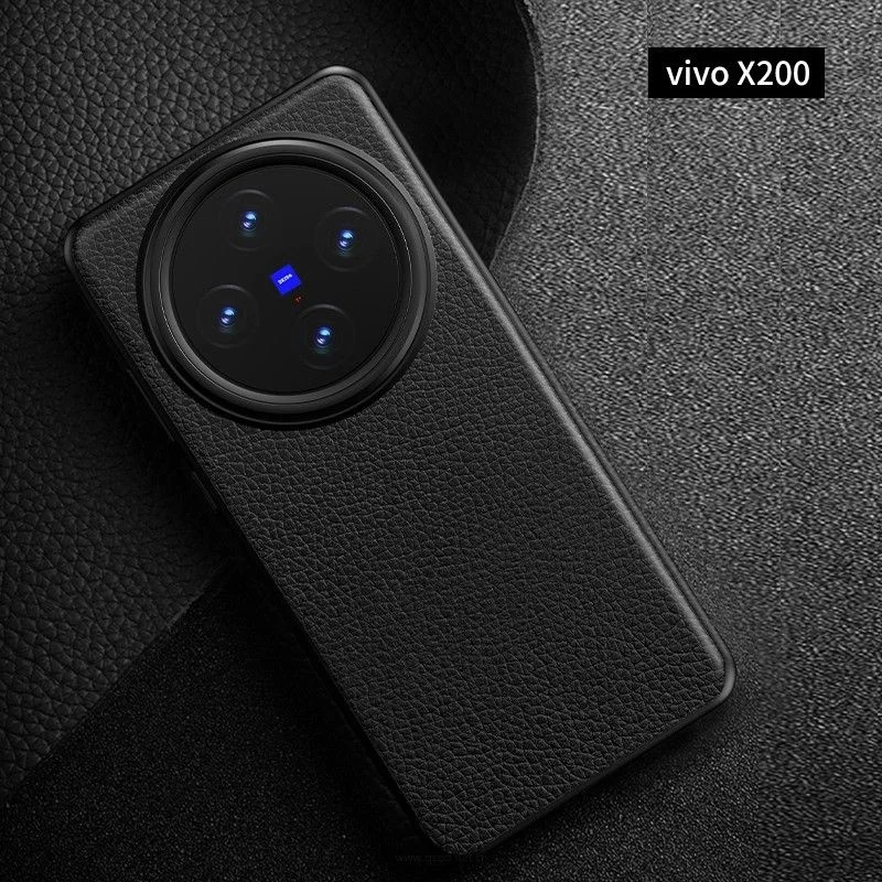 For VIVO X200 Pro Case Soft PU Leather Skin Protective Back Cover Case For VIVO X200 PRO Mini X200Pro Full Cover phone shell