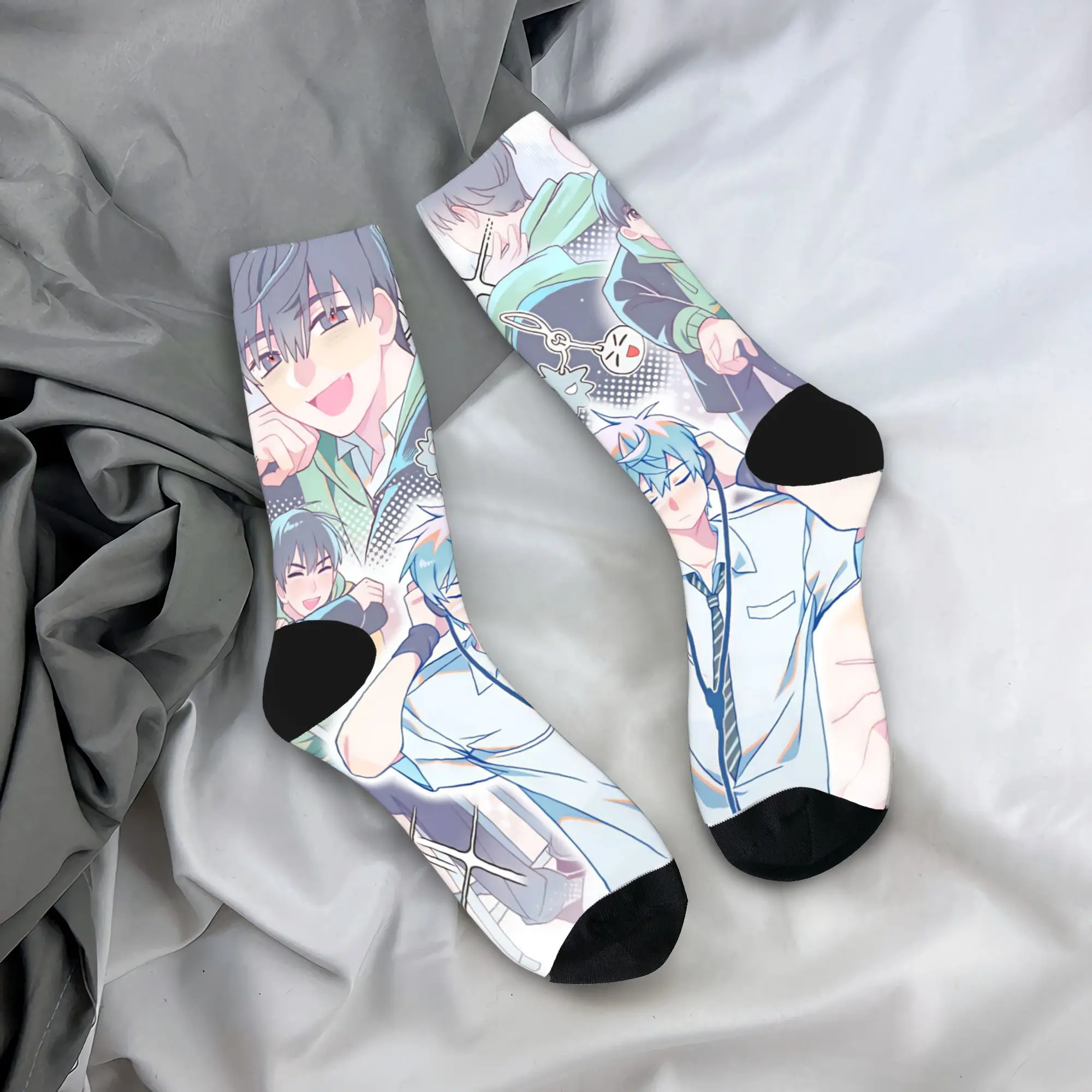 Ivan Alien Stage Anime Socks Anti Bacterial Stockings Unisex Men Warm Soft Cycling Socks Winter Fashion Design Socks