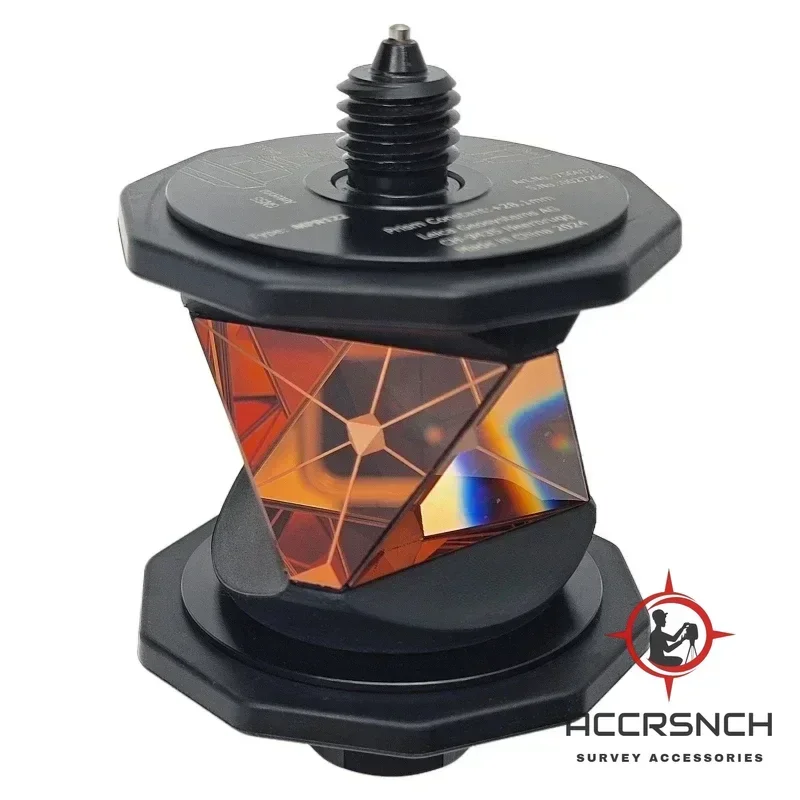 ACCR MPR122, Accurate 360 Degree Reflective Prism for Leica ATR Total-station Accessories Topography Survey Copper Coated Prism