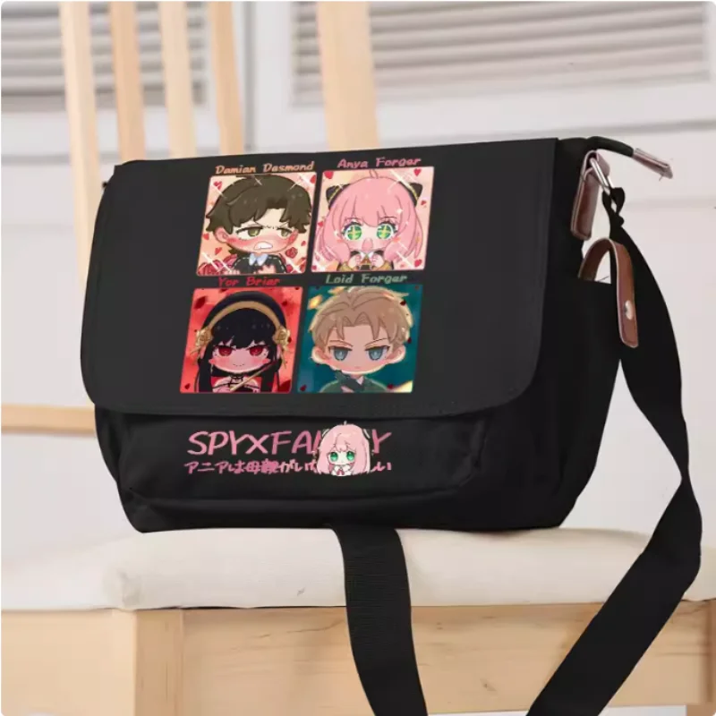 Anime Spy Family Anya Family Cosplay Casual Oxford Messenger Bag Schoolbag Shoulder Bag Student Teenager Gift B1604