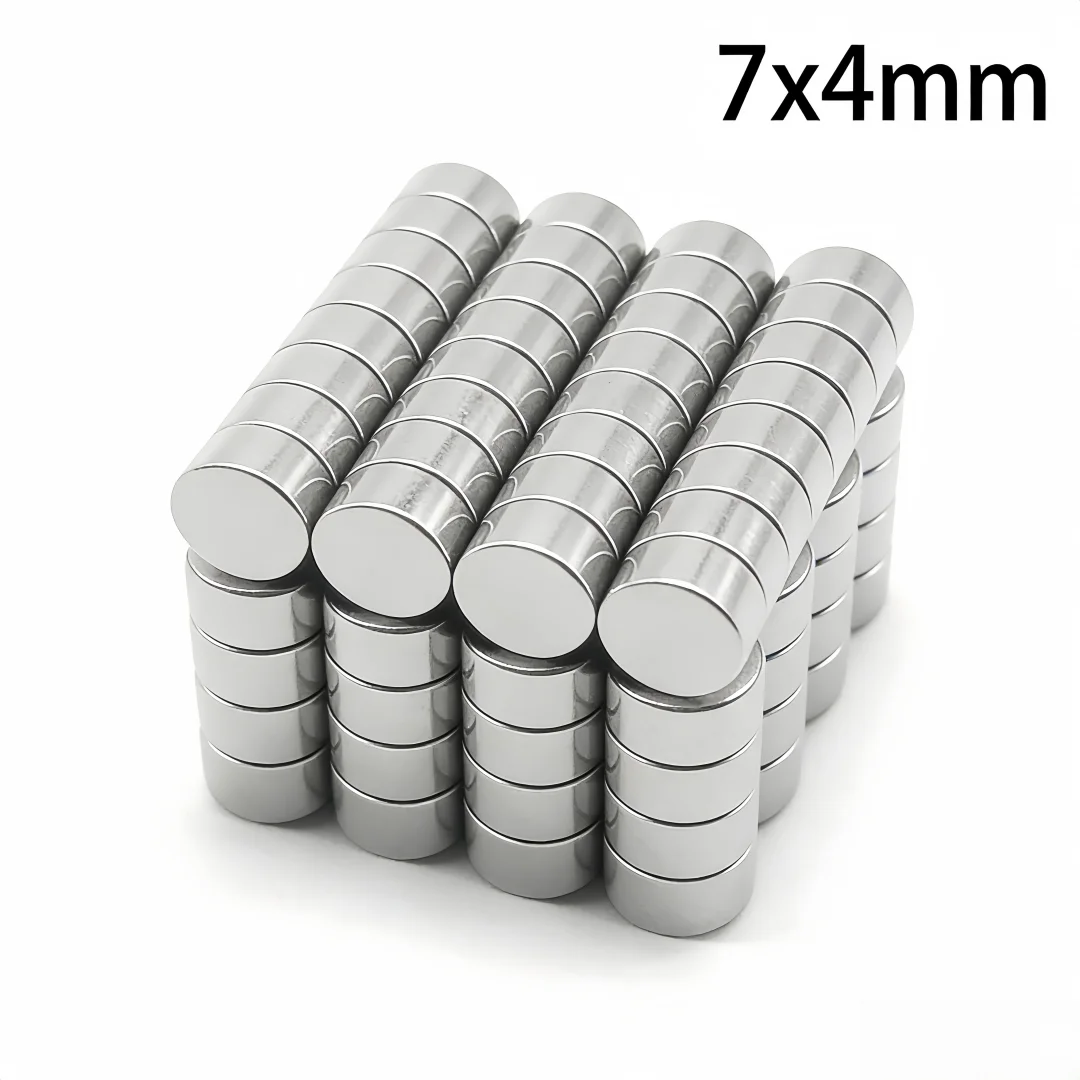 7x4mm Powerful Magnets Strong Disc Magnets for Fridge, DIY, Building, Scientific, Craft, Education 7*4 7x4