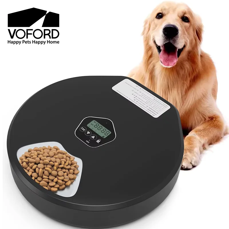 

Умная кормушка для домашних животных, 5-язычный таймер, автоматическая кормушка для влажных/сухих кормов, кормушка для домашних животных для кошек/собак, контейнер для продуктов для маленьких домашних животных, принадлежности