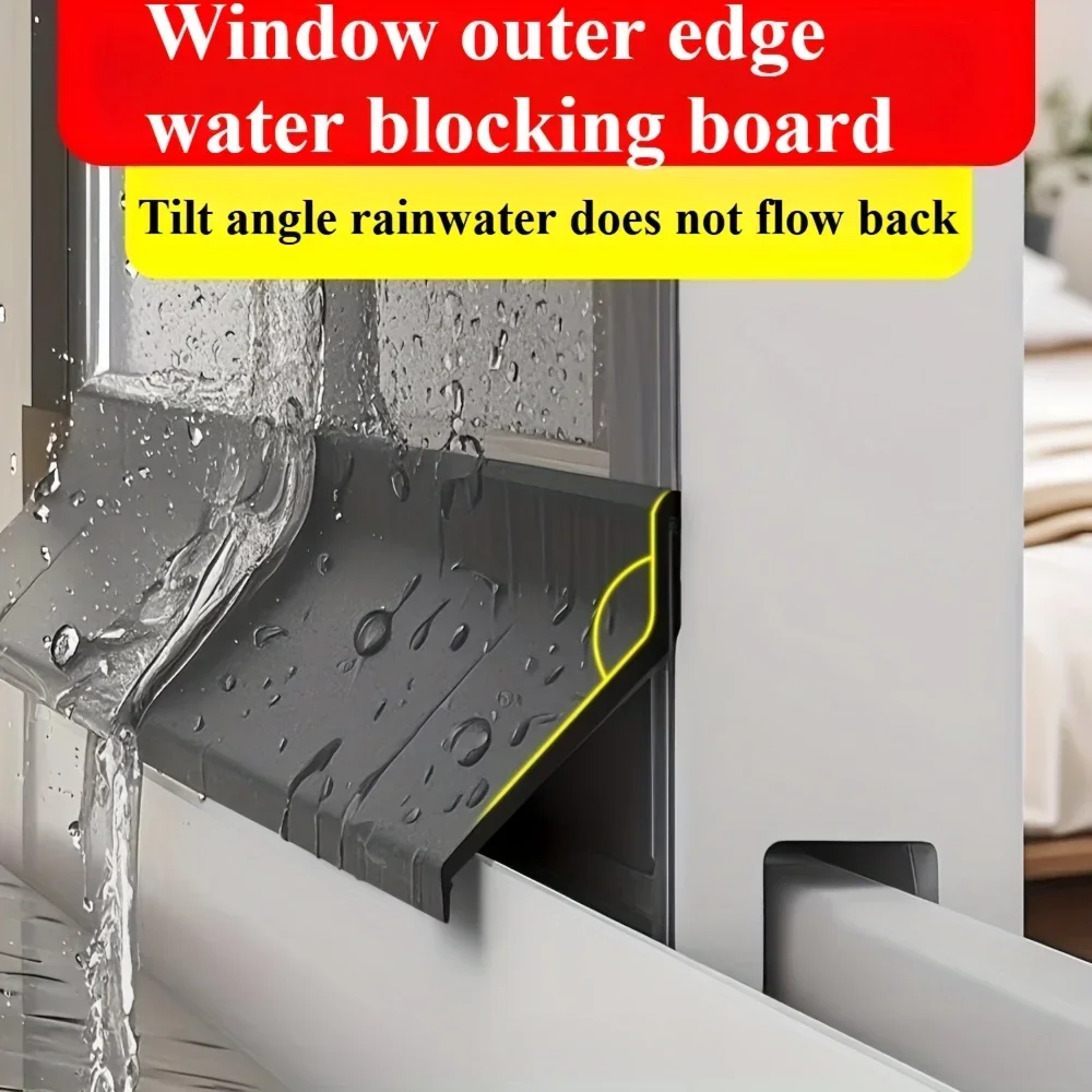 TPE Window Water Blocking Bar Cold-Resistant Windproof Waterproof Sliding Rubber Window Seal Strip Dust-proof Weather Stripping