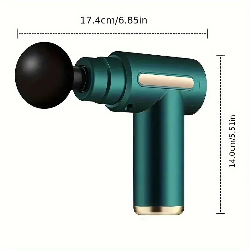 Mini Muscle Massage Gun – USB Rechargeable Deep Tissue Massager for Neck, Back & Body Relaxation, Portable Fitness Recovery Too