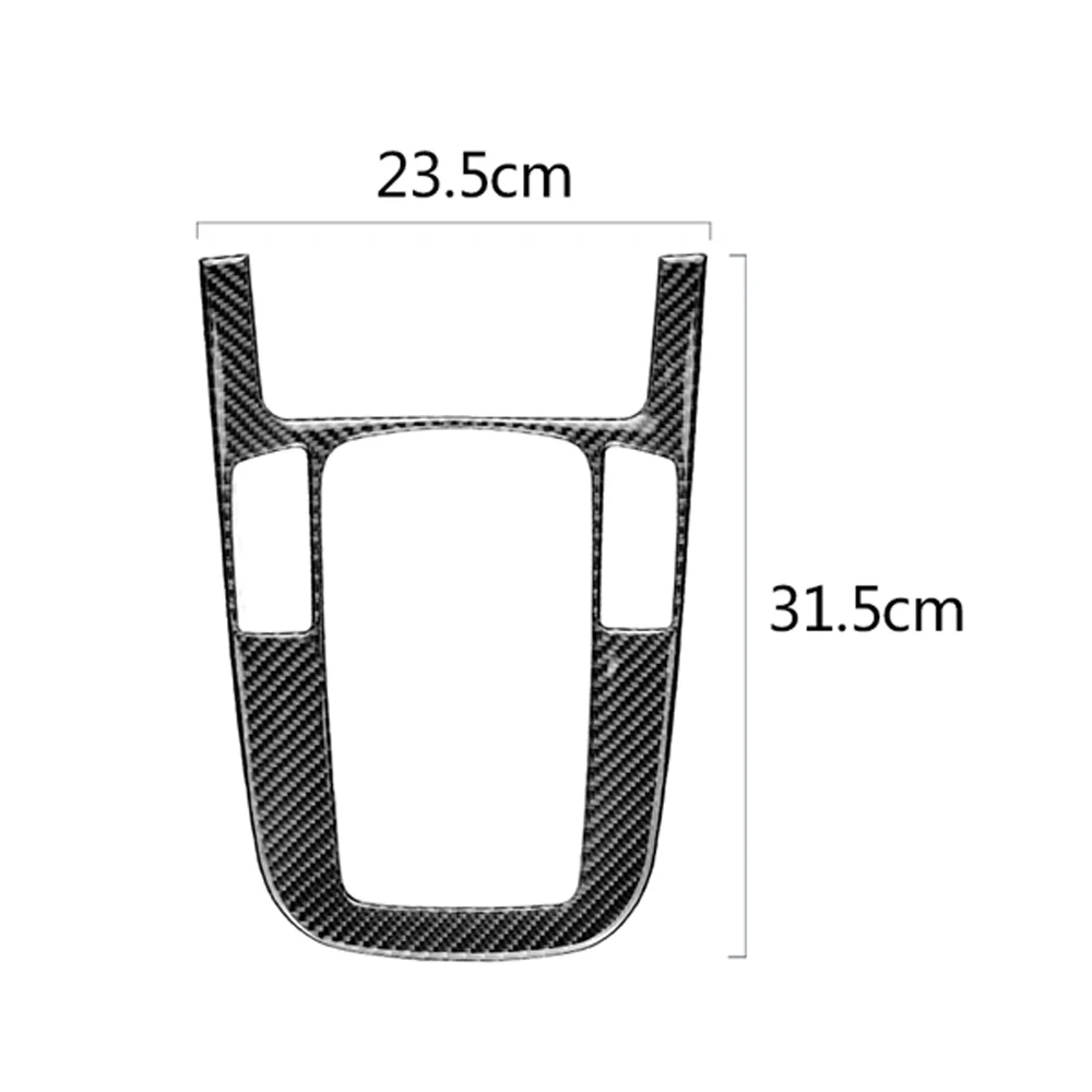 Carbon Fiber Interior Gear Shift Panel Decoration Cover Trim Sticker For Audi A4L Q5 A5 A4 Left Hand Driver