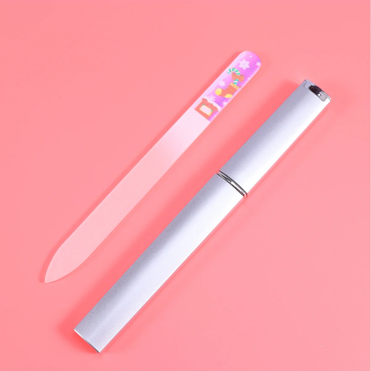 

5Pcs Glass Nail Files Surface for Shaping Buffing Natural Artistic Nails Ideal for Beginners Experts Christmas