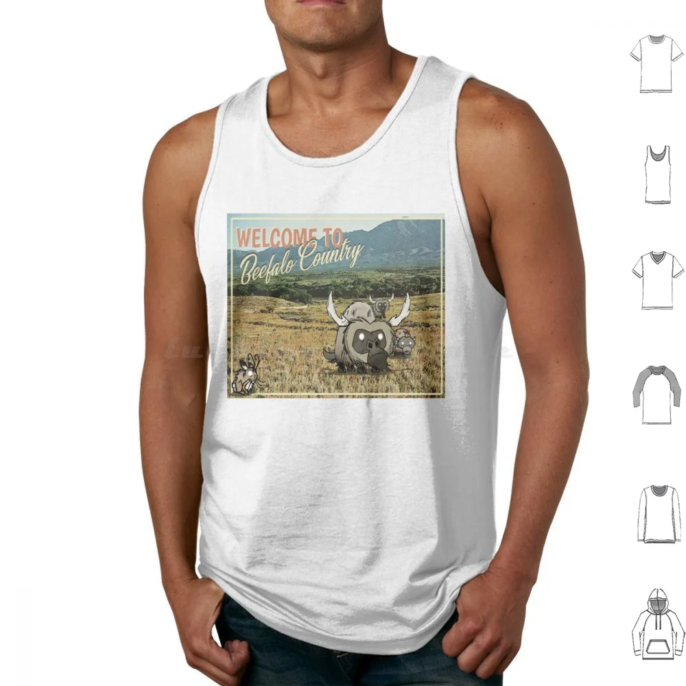 Beefalo Country-Dont Starve Tank Tops Print Cotton Dont Starve Klei Dont Starve Together لعبة فيديو ألعاب الفيديو Switch Ps4