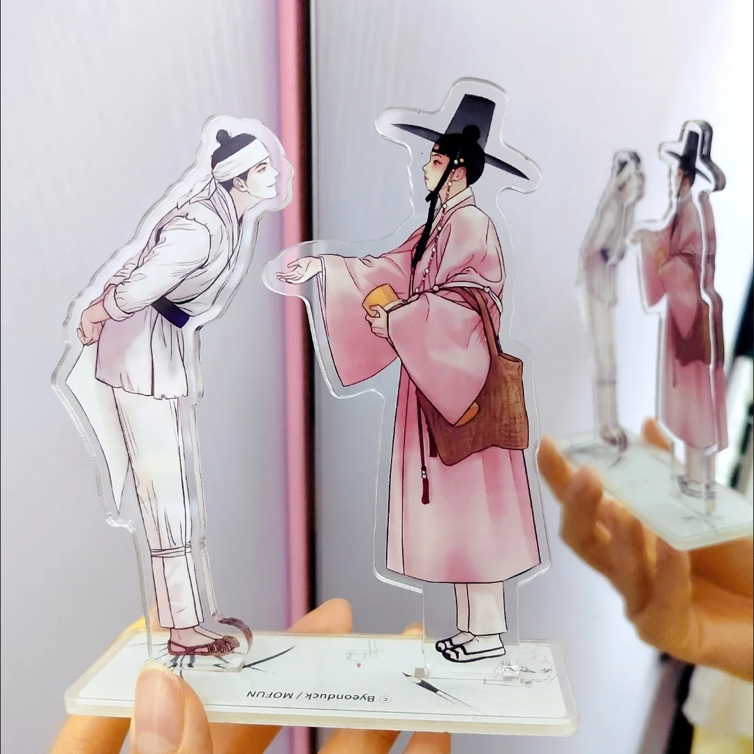 2Pcs/Set Korean Double Male Comics Manhwa 야화첩 /Nightportrait/Painter Of The Night Double Acrylic Stand Derivative Free Shipping