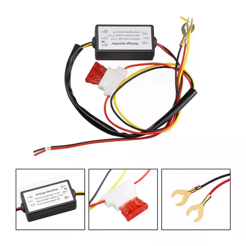 DRL Controller Auto Car LED Daytime Running Light Relay Harness Dimmer On/Off Fog Light Controller Delay Light Delay Line