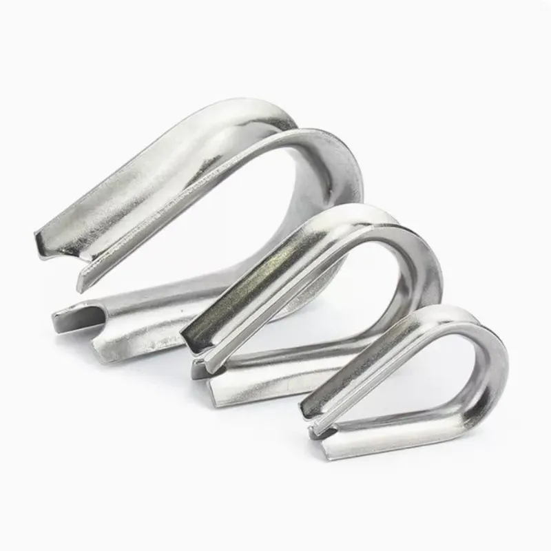 M1.5 M2 M3 M4 M5 M6 M8 M10 304 Stainless Steel Cable Wire Rope Protective Sleeve Thimbles Rigging Chicken Heart Ring Fixing