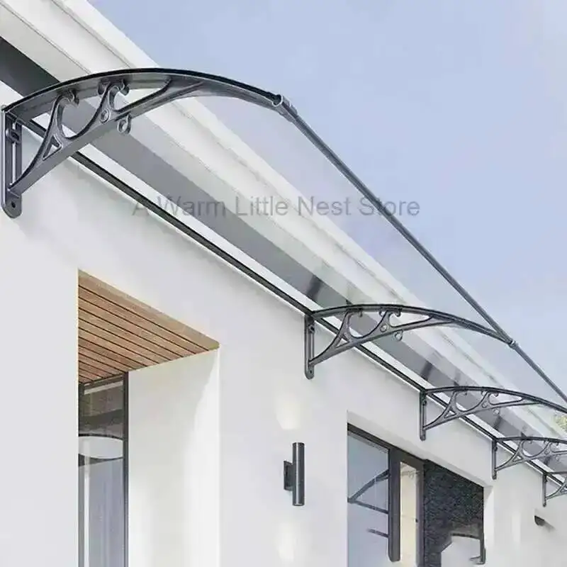 Door Gazebos Parking Shed Home Awnings Outdoor Balcony Door Head Sunshade Aluminum Alloy Tent Sunproof and Rainproof Pergola B