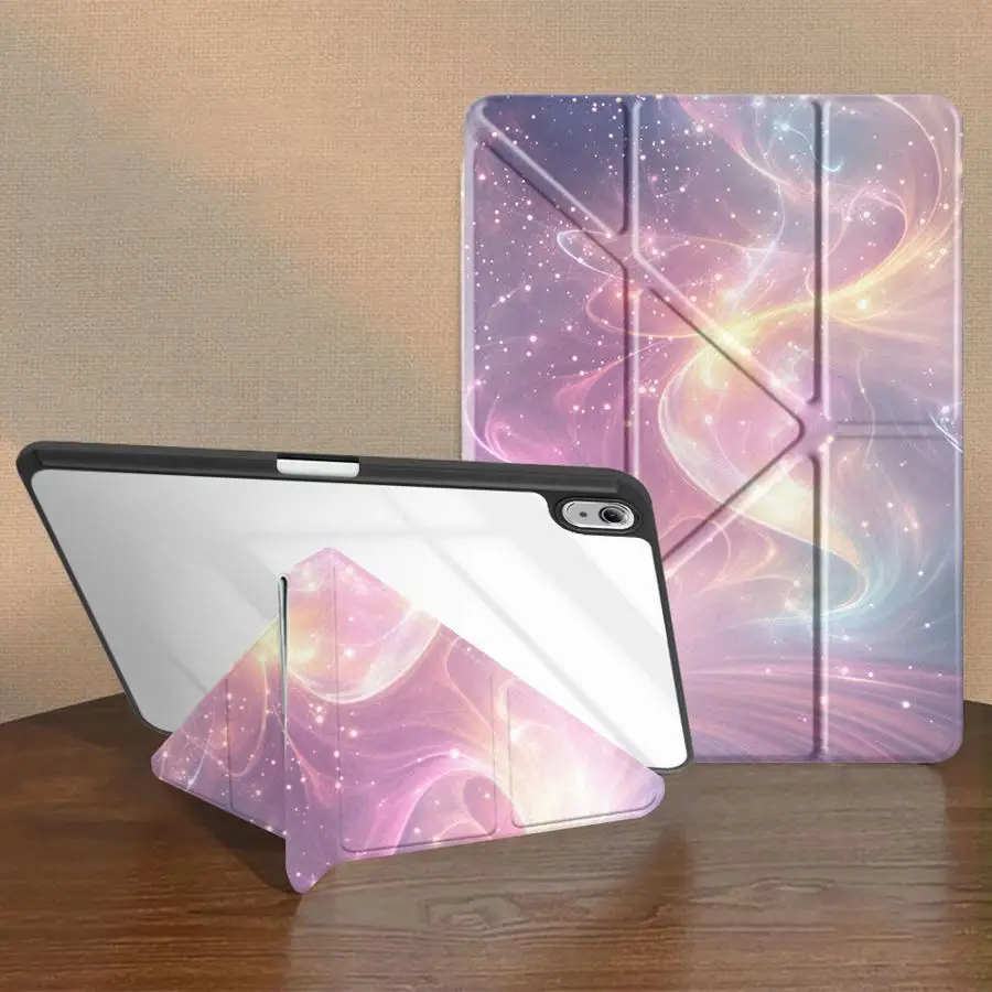 Pink Gold Gradient With Pen Slot Cover Tablet Case For Samsung For Galaxy Tab S9+ S10 S7+ S8+ 12.4 inch A8 2022 S10+ S7 FE S8 6