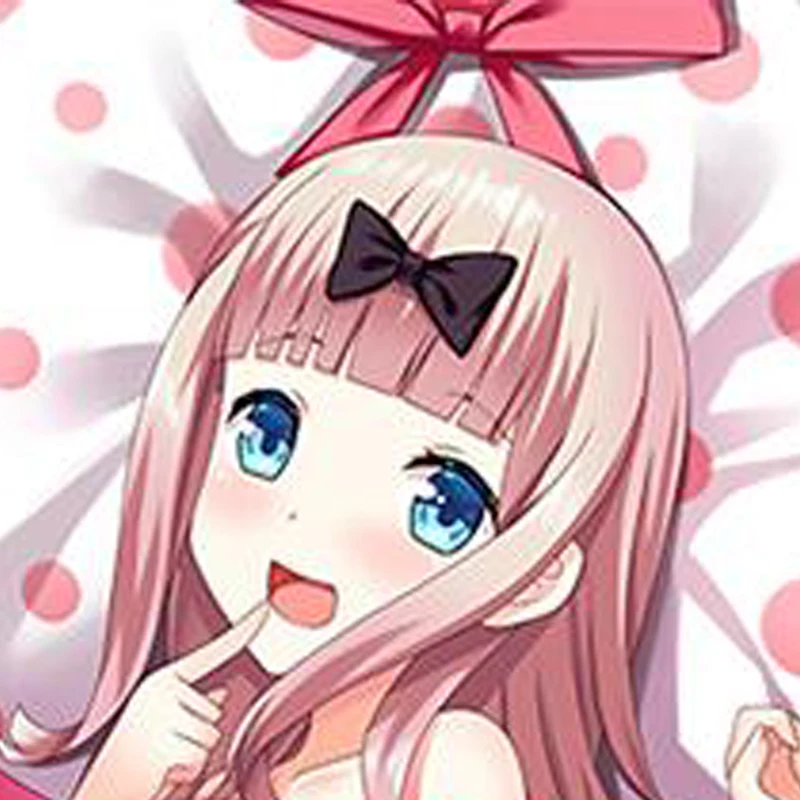 Dakimakura Anime Chika Fujiwara Double-sided Print 2WAY Tricot Life-size Body Pillow Cover Pillowcase Custom print