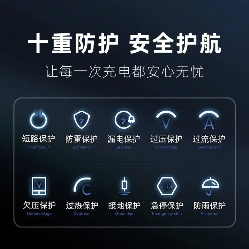 Nueva pistola de carga de energía para el hogar 16A, cargador portátil tipo 2 estándar europeo para coche eléctrico