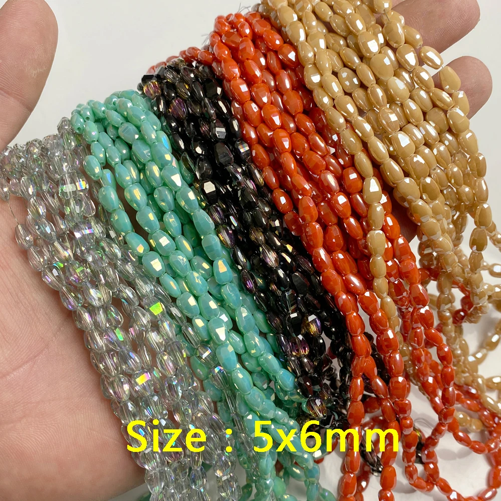 Wholesale Crystal Glass Beads Faceted Austrian Crystal Loose Spacer Beads for Jewelry Making DIY Bracelet Neckace Accessries