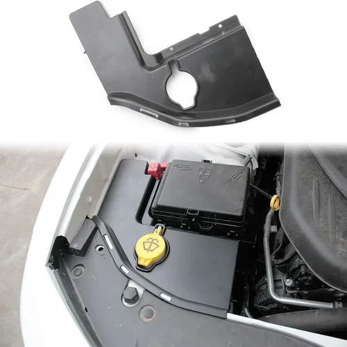 Cubiertas de plástico para Panel lateral de la bahía del motor del tanque limpiaparabrisas para Dodge Charger Challenger Chrysler 300/300c 2011-2021
