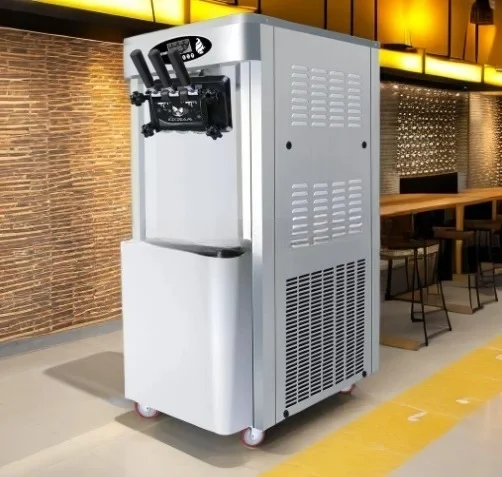 

Best Selling Three Flavors Commercial Vertical Ice Cream Machine Soft Ice Cream Maker for Restaurants and Snack Shops