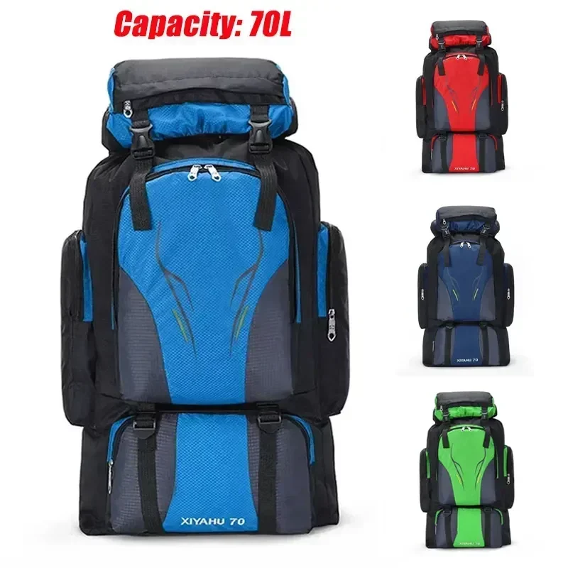 70L Travel Backpacks Outdoor Unisex Camping Backpack Men Tactics Sports Mountaineering Fishing Water proof