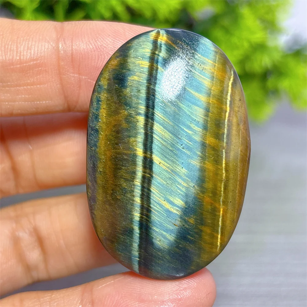 Blue Yellow Tiger Eye Palm Natural Crystal Home Decoration Room Decor Luck Quartz Stone Garden Craft Healing Energy Love Gifts