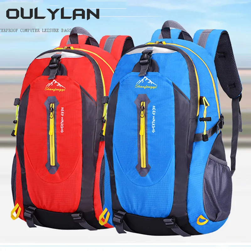 Mountaineering Bag Outdoor Backpack Women Men 40L Waterproof Resistant Travel Male Female Hiking Bag Ultralight Sports Backpacks