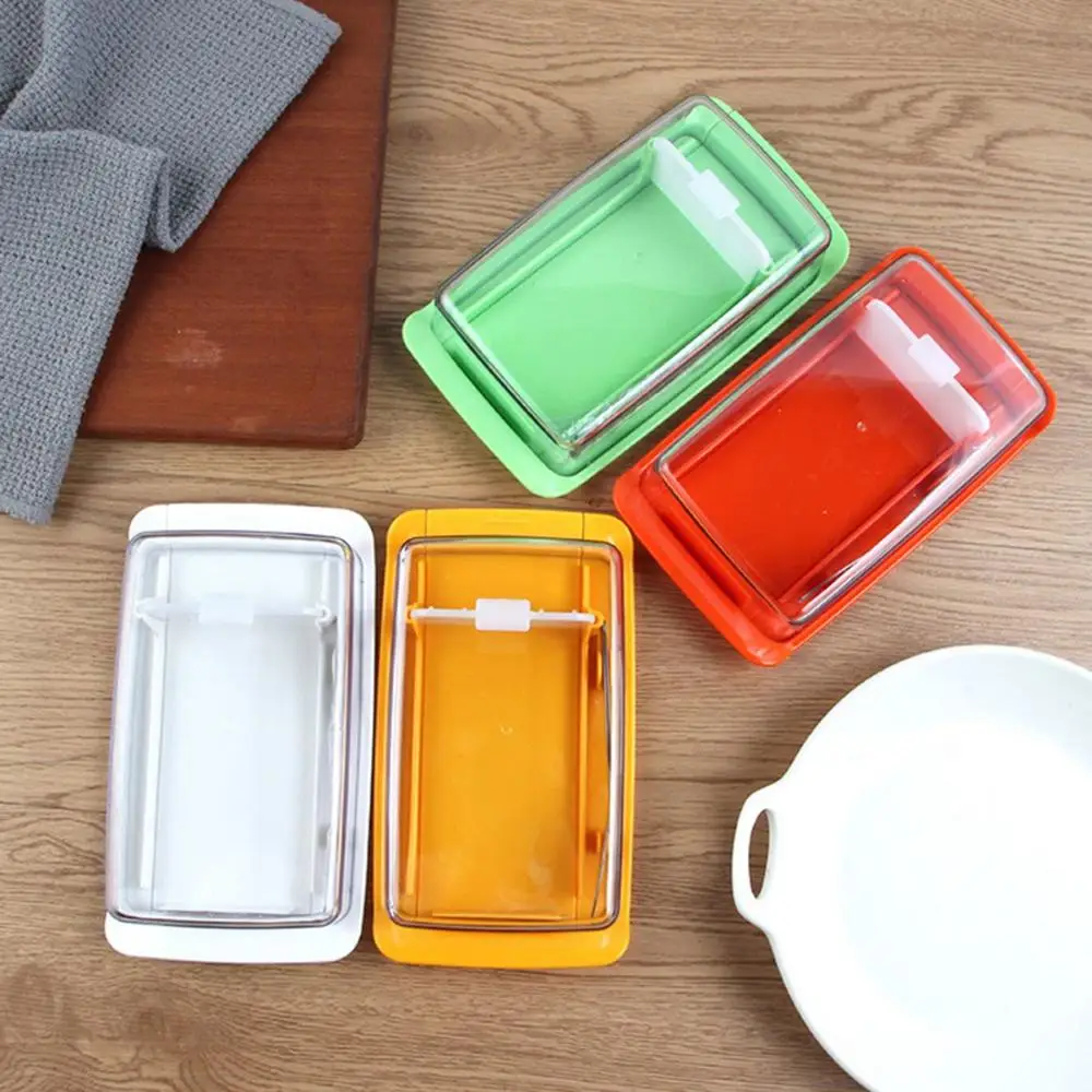 Butter Dish Box Container Cheese Server Sealing Storage Keeper Tray with Lid Kitchen Dinnerware for Home Cutting Food Butter Box