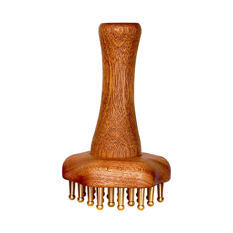 Gua Sha Massage Tool Draagbare Messing Hoofd Nek Been Lichaam Meridiaan Massager Lymfatische Spierverlichting Pijn Deep Tissue Massage