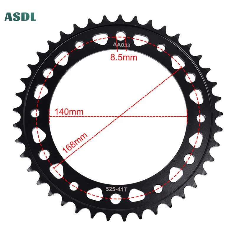 Motorcycle 525 Chain 41T 17T Front Sprocket and Rear Sprocket Chain Wheel for BMW F650 GS SE 2012 F650GS K72 2008 2009-2012