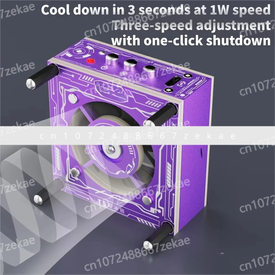 T5 UV Lamp Cooling Fan for Welding 3W Curing & Heat Dissipation 3-Speed Adjustable with PD Fast Charge Tools