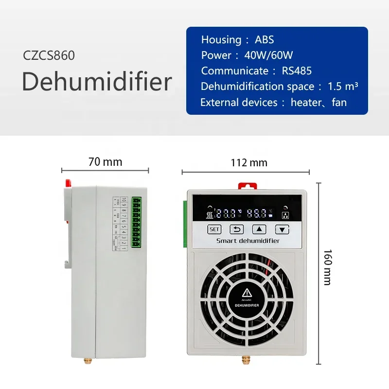 Secador de aire de gabinete pequeño, deshumidificador industrial comercial inteligente, para secado de aire industrial y control de humedad