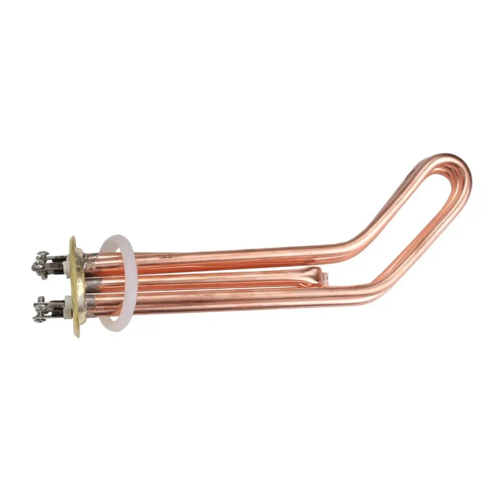 63mm Cap 6KW/9KW/12KW Brass Electric Water Heater Tube 380V Heating Element Boiler Heater Parts