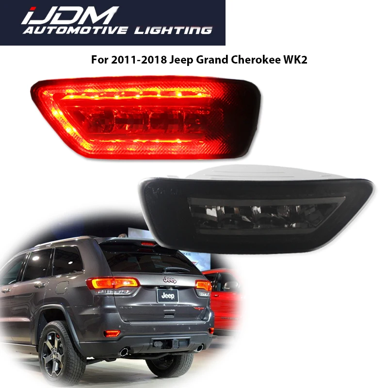 2pc Taillight Style LED Tail Lamp AssembliesFor Jeep Grand Cherokee WK2 Compass & For Dodge Journey,Tail/Brake Rear Fog Lamps