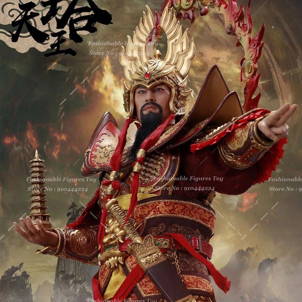 HAOYUTOYS 1/6 Men Soldier Myth Series Tota Kings The Journey To The West Tota Li Tianwang 12Inch Action Figure Model Toys