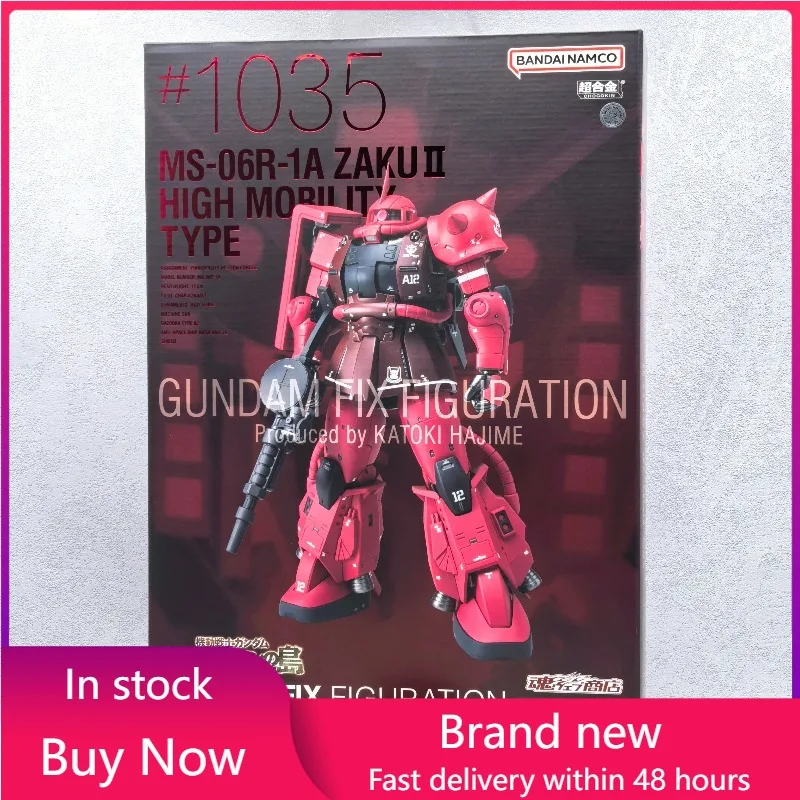 

BANDAI Genuine GUNDAM FIX FIGURATION MS-06R-1A ZAKU 2 assembly model Anime Figure Model Toys Figure Collection Doll Gift