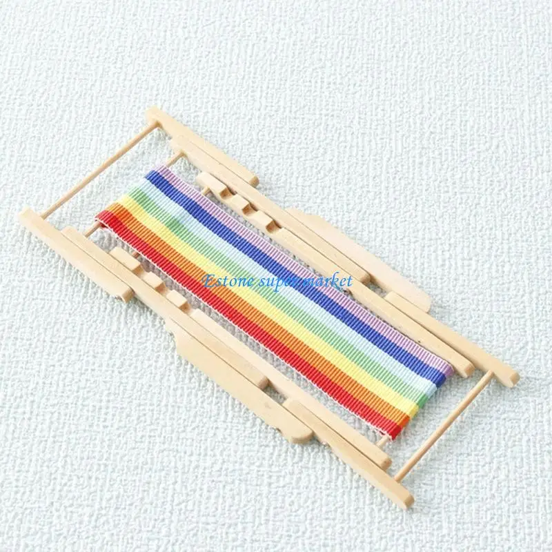 

090B Rainbow Miniature Lounge Chair Model Figure 1/12 Scale Doll House Accessories Kids Playroom Scene Display Essential