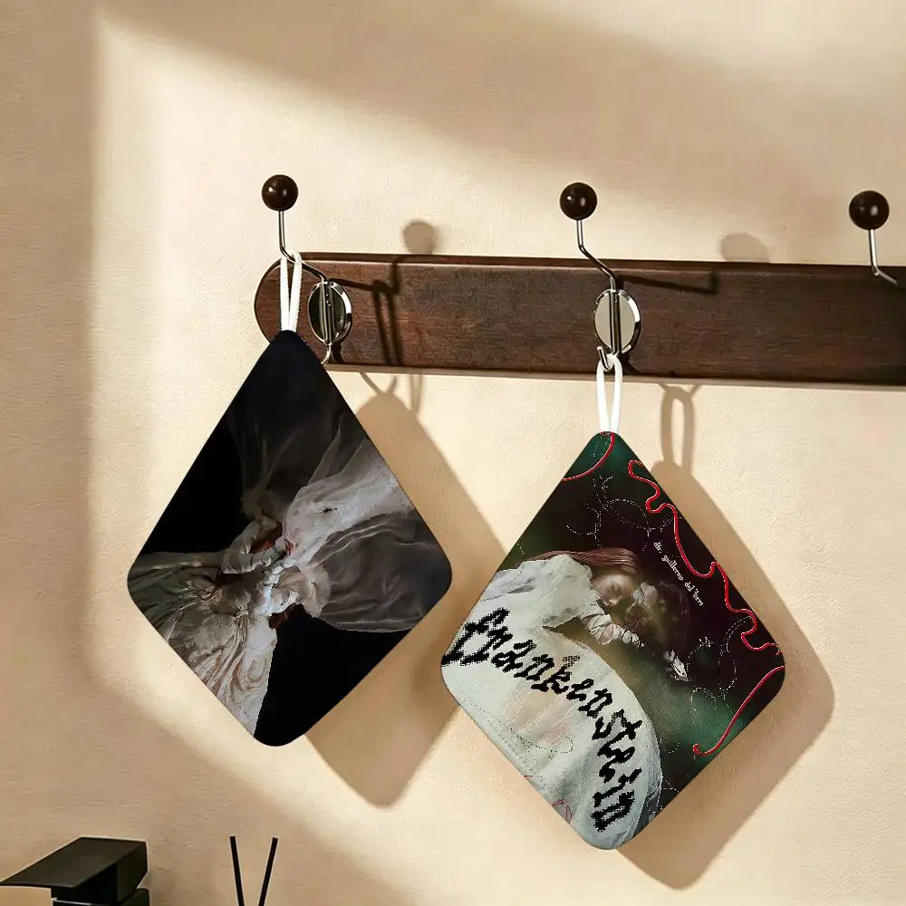Horro Story F-Frankenstein Polyester Cotton Hand Wiping Towel, Hanging Towel, Quick Dry for Kitchen Bathroom Daily Supplies