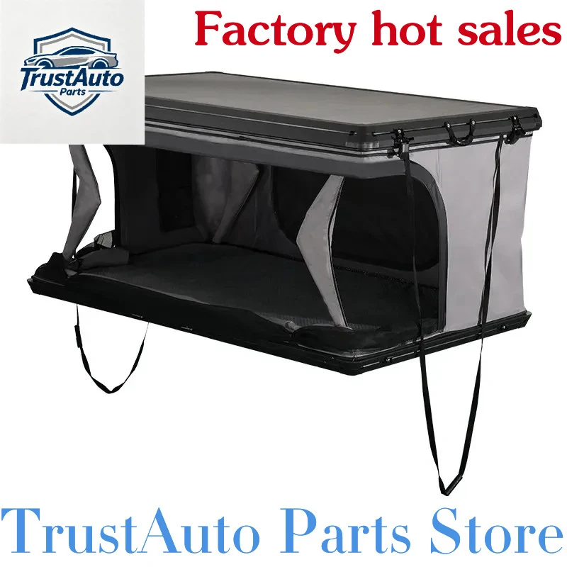 TrustAuto Parts Store Is Having A Hot Sale Black All Season Hard Rooftop Automatic Z‑Shape Aluminum Camping Tent