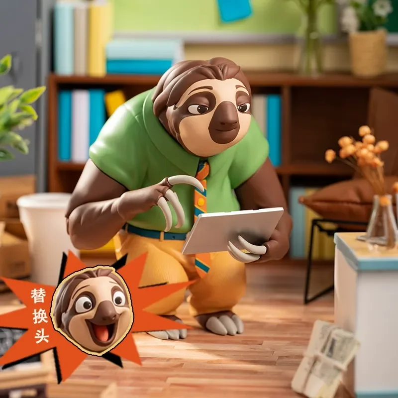 

Nick Wilde Judy Hopps Flash Trendy Figurine Desktop Ornament Collectible Toy Official Decor Creative Gift for Fans Kids Adults