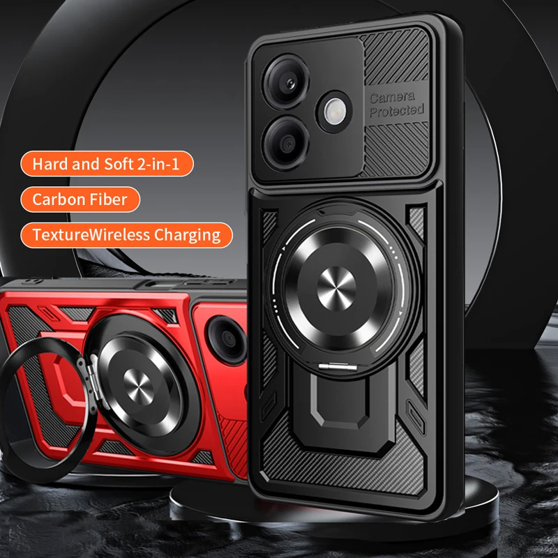 حافظة هاتف مغناطيسية شحن لاسلكي حامل معدني لهاتف OPPO A5 Pro 4G 5G عدسة حماية الغطاء الخلفي حالات ناعمة مقاومة للصدمات