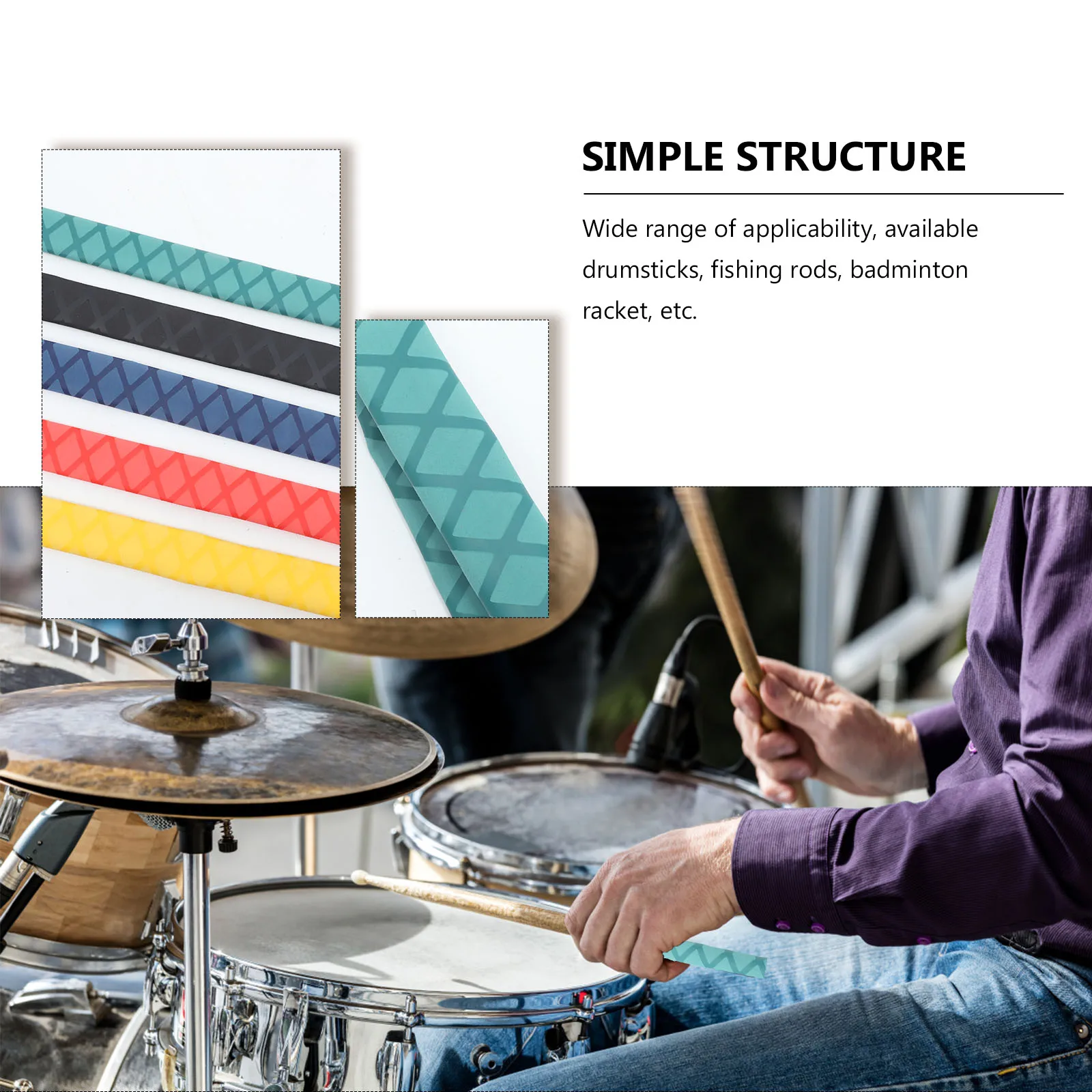 

5 Pcs Anti-slip Handle Cover Rod Wraps for Fishing Pole Handles Covers Sleeve Suite