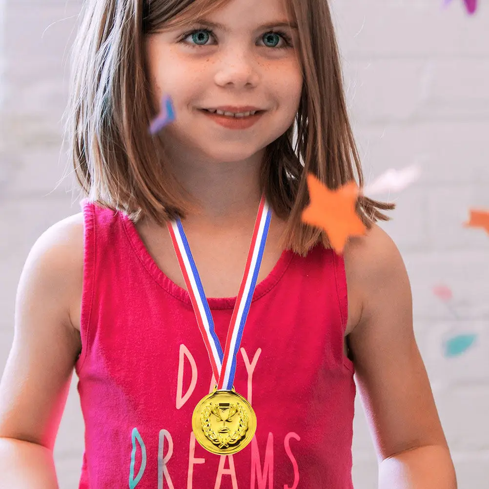 50pcs-kids-gold-medals-award-prize-sports-competition-football-party-favor-volleyball-basketball-medals-with-neck-ribbons-sports