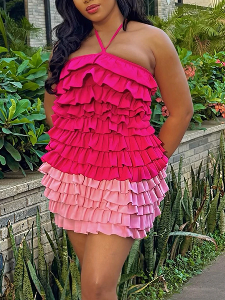 ZIML Design Sense-vestidos adelgazantes de colores para mujer, cuello cuadrado, sin mangas, cintura alta, estilo playero, vestido Sexy para mujer