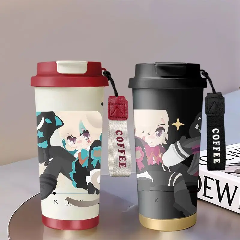 

2025 GS Impact Anime Game Cos Lyney Lynette 530m Unisex Simple Cartoon-printed 316 Stainless Steel Cute Insulated Cup Gift