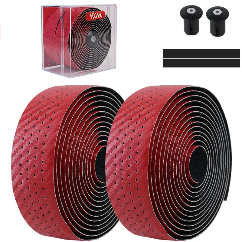 

Road handlebar straps, bicycle anti-slip straps, carbon fiber textured breathable and perforated wear-resistant and anti-slip