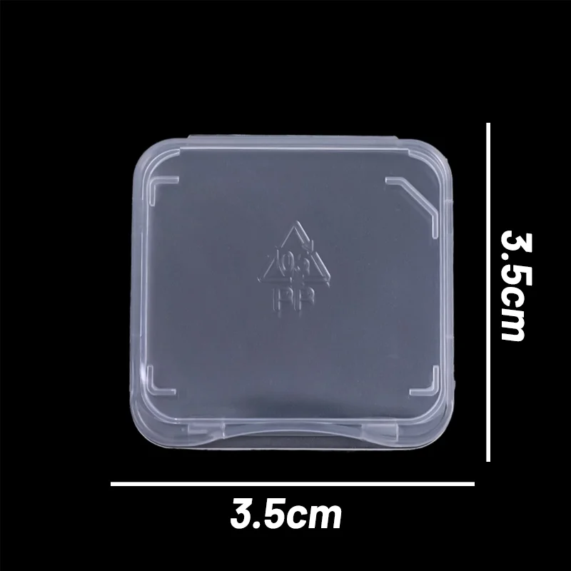 Transparente SD TF CF Speicherkarte Aufbewahrungsbox Halter Box Schutzhülle Tragbare Anti-Verlust-Speicherkarte Klare Kunststoffhülle